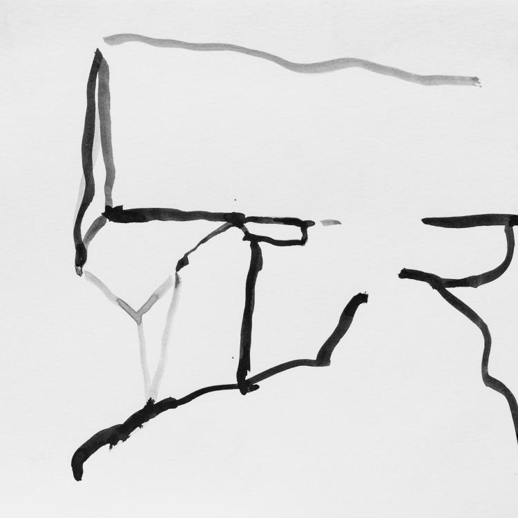 Gretchen Gelb Kane - "Untitled IV", Ink on paper 2020